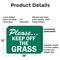 Signmission Please.Keep Off The Grass Trespassing Property OSHA Sign, Plastic, 18in W x 12in L, 2PK OS-2PACK-CL-P-1218-L-20002 - alternate 2